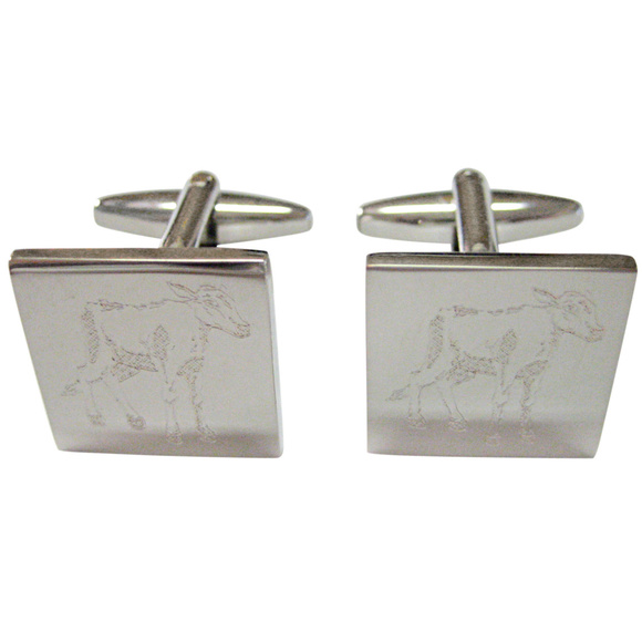 Kiola Designs Silver Toned Tropical Fish Cufflinks